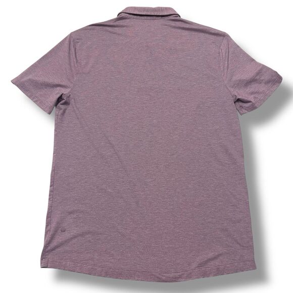Lululemon Shirt Mens L Purple Polo - Picture 3 of 6
